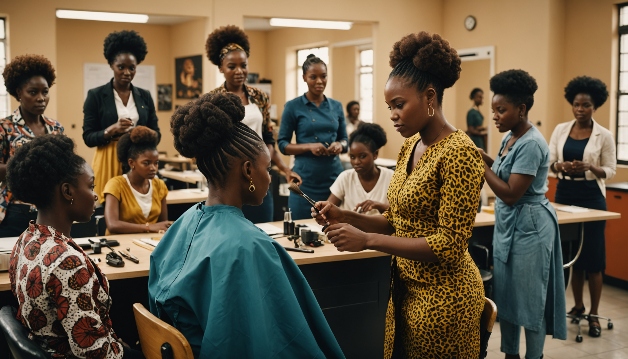 découvrez notre cours de coiffure africaine gratuit : apprenez les techniques traditionnelles et modernes pour sublimer vos cheveux. que vous soyez débutant ou professionnel, nos tutorials vous guideront pour maîtriser les coiffures afro et ethniques. rejoignez-nous et exprimez votre créativité !